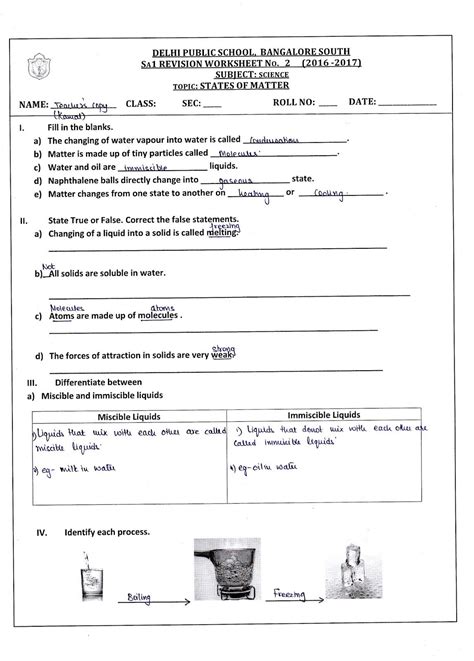 This series of worksheets look at very relevant technologies and the science behind them that focus on solving crimes or understanding basic living. Revision2bws2 States Of Matter Worksheet Answers ...