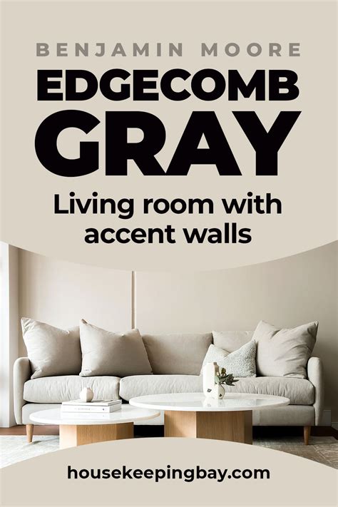 Edgecomb Gray Living Room With Accent Walls Grey Accent Wall Accent