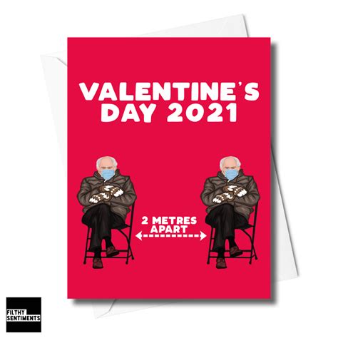 Bernie Sanders Valentines Card Funny Cards