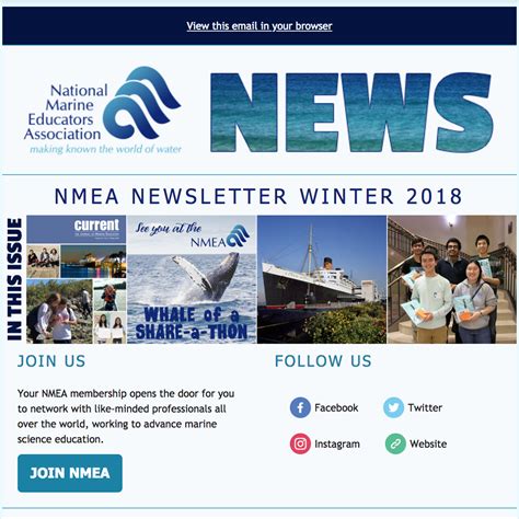 Newsletters And Recaps National Marine Educators Association