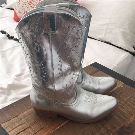 Shoes Silver Cowgirl Boots By Miranda Lambert Poshmark