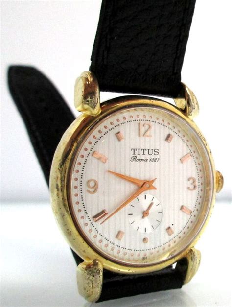 Vintage solvil et titus roma 1887 brown leather strap quartz watch. Solvil et Titus - Roma 1887 - Men's Vintage Watch - Catawiki