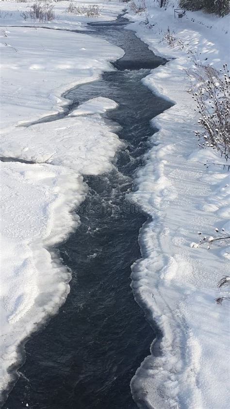 Snowy River Stock Photo Image Of River Froze Snow 85986636