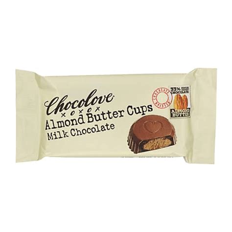 Chocolove Milk Chocolate Almond Butter Cups 33 Cocoa Chocolate