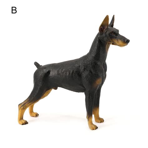 Yoone Doberman Pinscher Model Cognitive Ability Burrs Free Smell Less Action Figure Toy Doberman