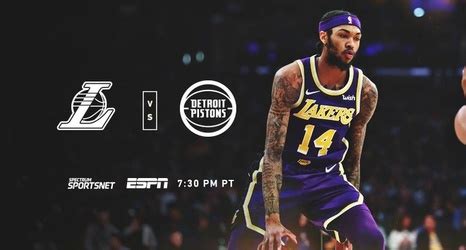 Each channel is tied to its source and may differ in quality, speed, as well as the match commentary language. Lakers vs. Pistons: 3 Things to Know (1/9/19)