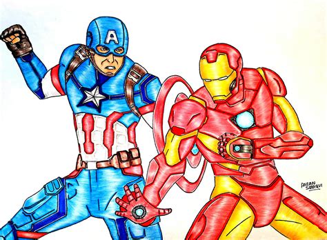 Captain America Vs Iron Man Civil War By Redwing99 On Deviantart