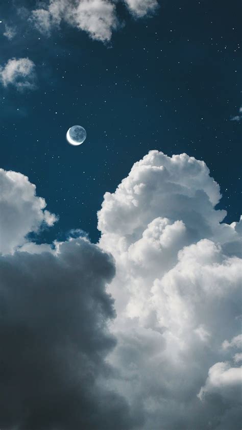 Aesthetic Sky And Moon Wallpapers Download Mobcup