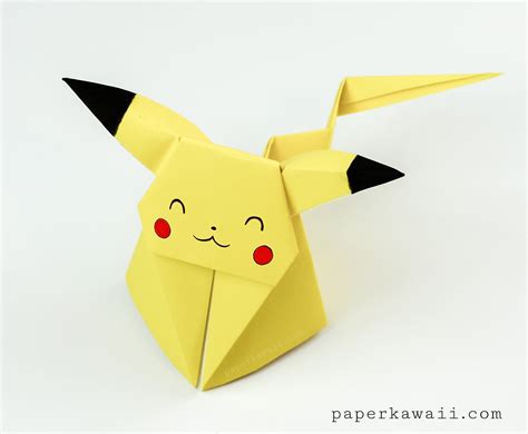 Origami Pikachu Tutorial Cute Origami Pokemon Paper Kawaii