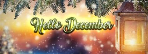 Hello December Light Facebook Cover Facebook Cover December Images
