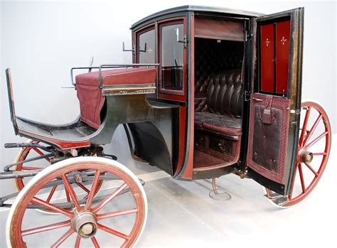 Brougham Carriage Work Wagon Wagon Cart Horse Drawn Wagon Old Wagons