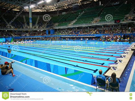 The Olympic Aquatics Center In Rio Olympic Park During Rio 2016 Olympic Games Editorial Stock 