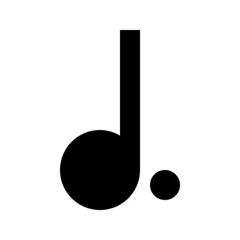Music Note Quarter Dotted Icon Free Download Transparent Png Creazilla