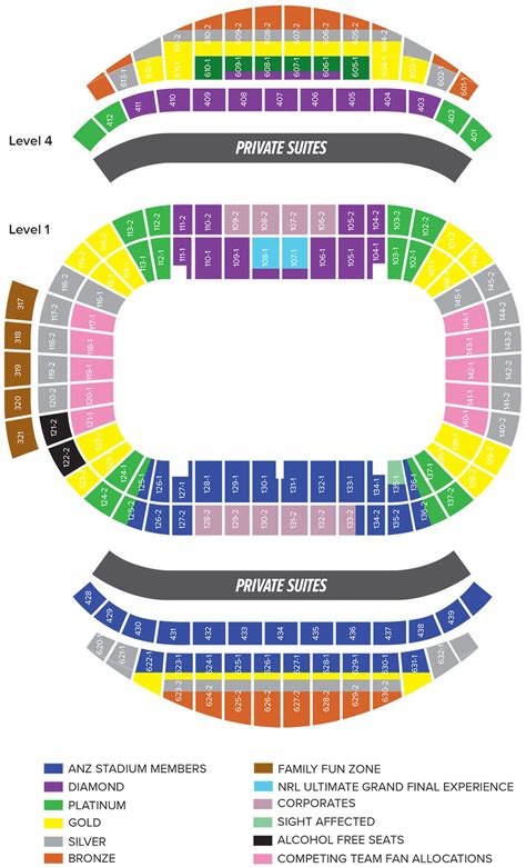 Stadium Australia Seating Plan Seating Plans Of Sport Arenas Around