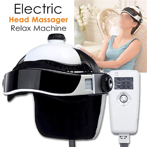 Electric Head Massage Machine Air Pressure Vibration Relaxation Music Helmet Massager