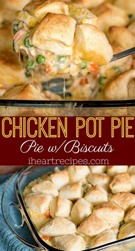 Easy Chicken Pot Pie Made With Biscuits Instead Of A Traditional Crust