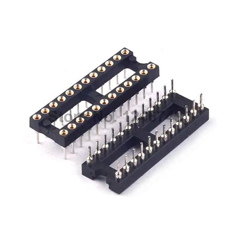 Buy 10pcs Round Ic Socket 24pin 24p Round Hole Dip Ic