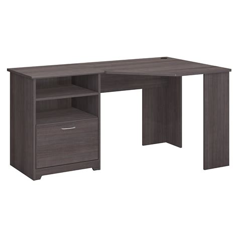 Bush Furniture Cabot Collection Corner Desk Heather Gray