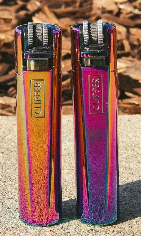 Clipper Full Metal Rainbow Lighter Clipper Lighter Lighter Cool Lighters