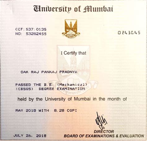 Academics And Certifications Raj Oak