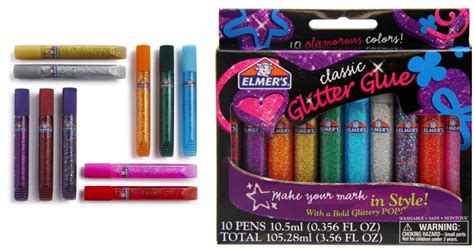 Elmers 3d Washable Glitter Glue Pens 10pkg Only 202