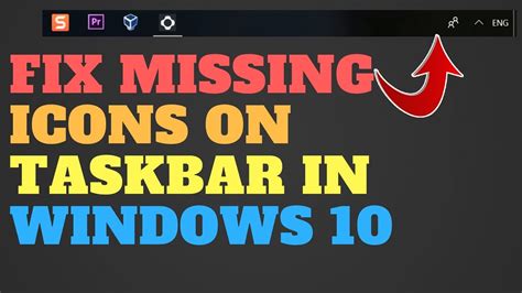 Fix Missing Icons On Taskbar In Windows 10 YouTube