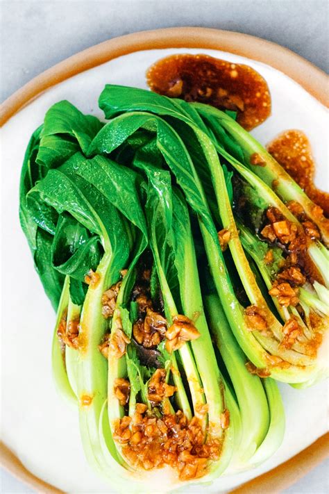 Baby Bok Choy With Garlic Soy Sauce Recipe Plant Based