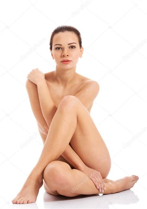 Beautiful Naked Woman Sitting Over Tropical Stock Photo Sexiezpicz Web Porn