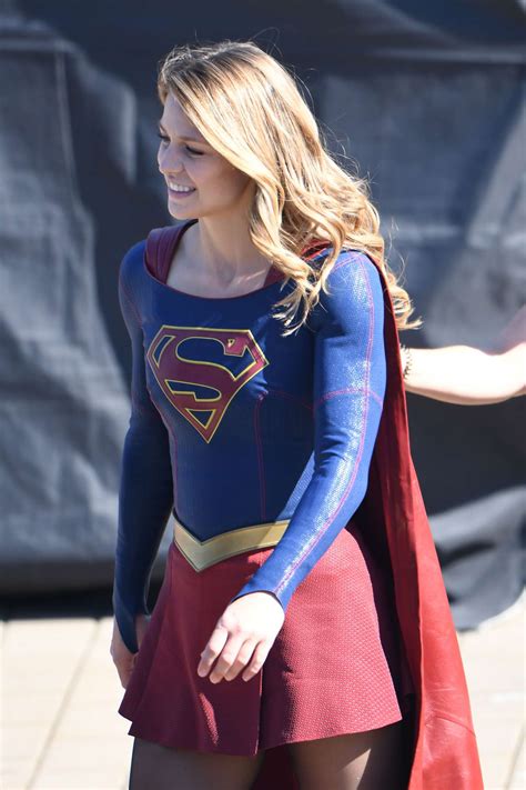 Melissa Benoist Filming Supergirl Action Scenes 02 GotCeleb
