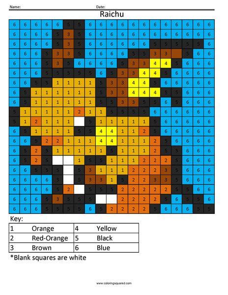 Pokemon Color By Number Printable Portal Tutorials