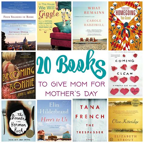 20 Books To Give Mom For Mothers Day The Chirping Moms