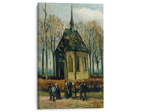 Congregation Leaving The Reformed Church In Nuenen By Vincent Van Gogh