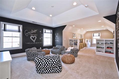With two boys and a girl, the gender neutral theme works for all of the kids. Kid's Favorite Space - Stylish Playroom Ideas
