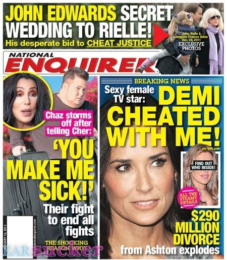 Cher News Chaz Confirms That The Latest National Enquirer Article About Him Is Not True