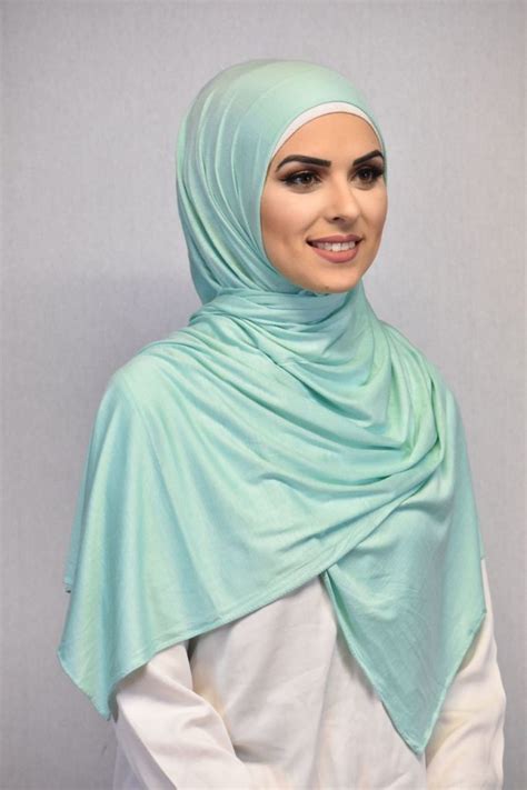 plain mint green jersey hijab um anas islamic clothing hijabs abaya s kaftans