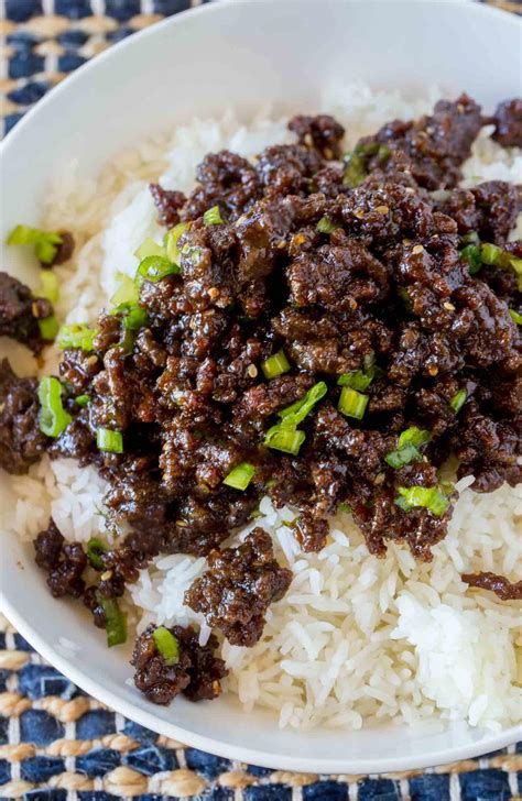 Use high quality ingredients to make this dish shine. Korean Ground Beef | AllFreeCopycatRecipes.com