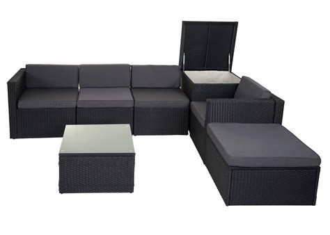 Poly RATTAN SET HWC-D21, Garden Furniture Sofa Set Seating Group | eBay
