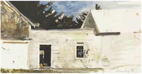 Andrew Wyeth 1917 2009 Pumpkin In Doorway 28101979 Watercolor