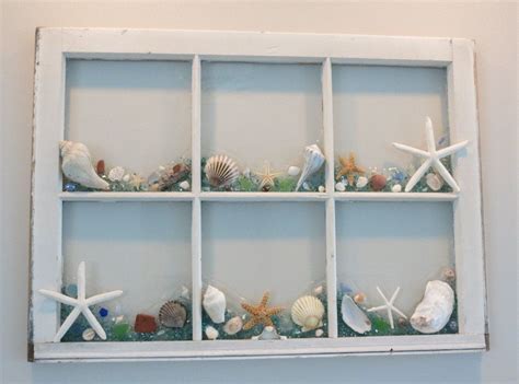 Order Your Recycled Window With Beach Art By Baybreezecottage On Etsy