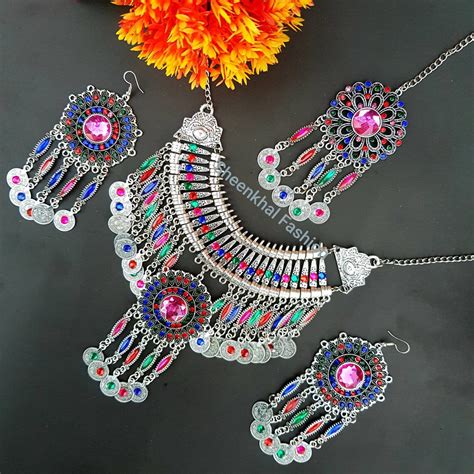 Afghan Jewelry Set Hand Made Afghani Necklace And Earings Etsy Australia