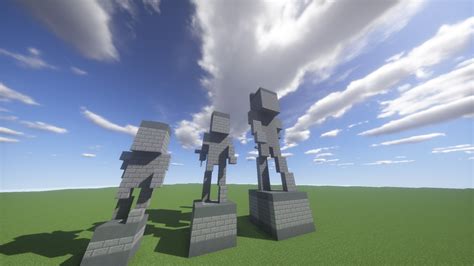 Stone Statues Big To Small Minecraft Map