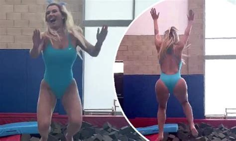 Christine Mcguinness Shows Off Her Incredible Figure In A Blue Skin