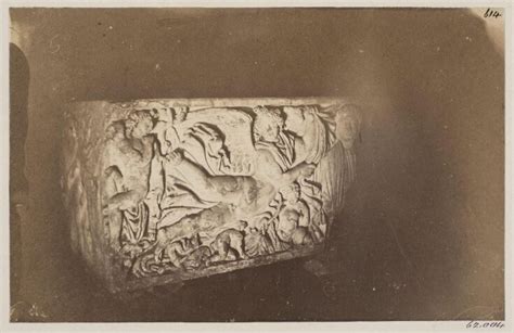 Catacomb Of Praetextatus Fragment Of A Sarcophagus With Bas Relief C