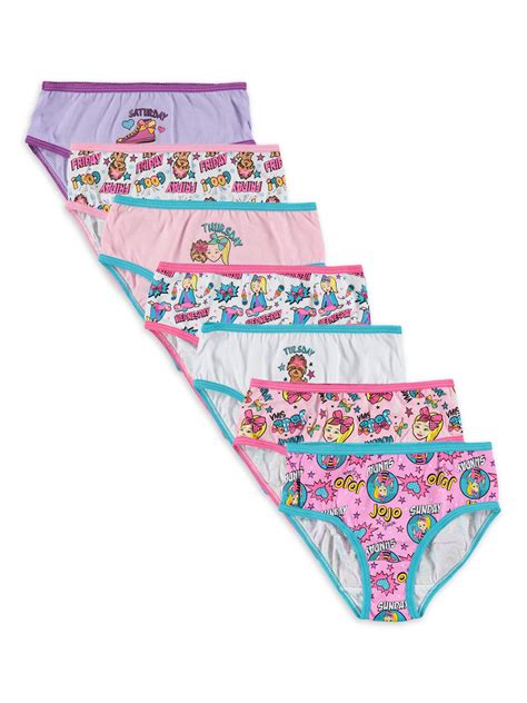 Jojo Siwa Girls Underwear Days Of The Week 7 Pack Panties Sizes 6 8 Home And Garden