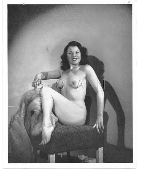 Org Vintage S S Large X Nude Rp Endowed Brunette Sits In
