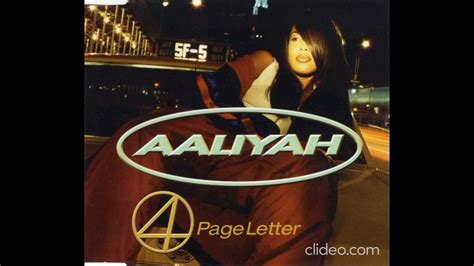 Aaliyah 4 Page Letter Instrumental Reversed Youtube