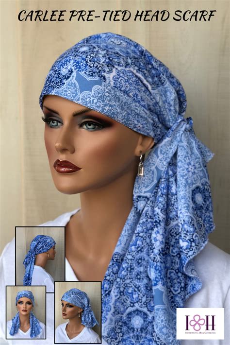pre tied head scarf for women with hair loss ladies head scarf head scarf chemo scarves