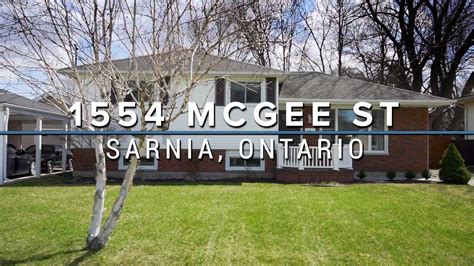 Sarnia Real Estate 1554 Mcgee St Youtube