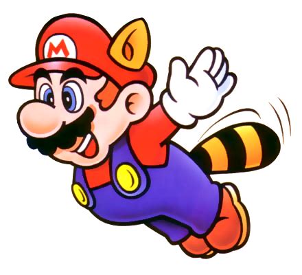 Raccoon Mario (Flying) | Super Mario Bros. 3 | Super mario bros, Mario, Mario bros