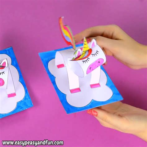 This 3d Paper Unicorn Craft Is Such A Cute One Both As A Craft For